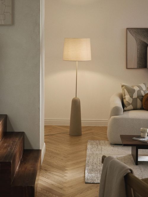 Floor Lamp Kaya With Concrete Base
