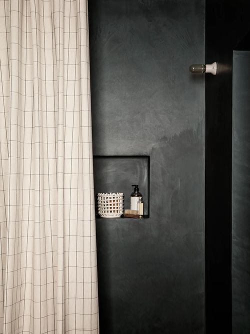 Organic Cotton Shower Curtain Chambray