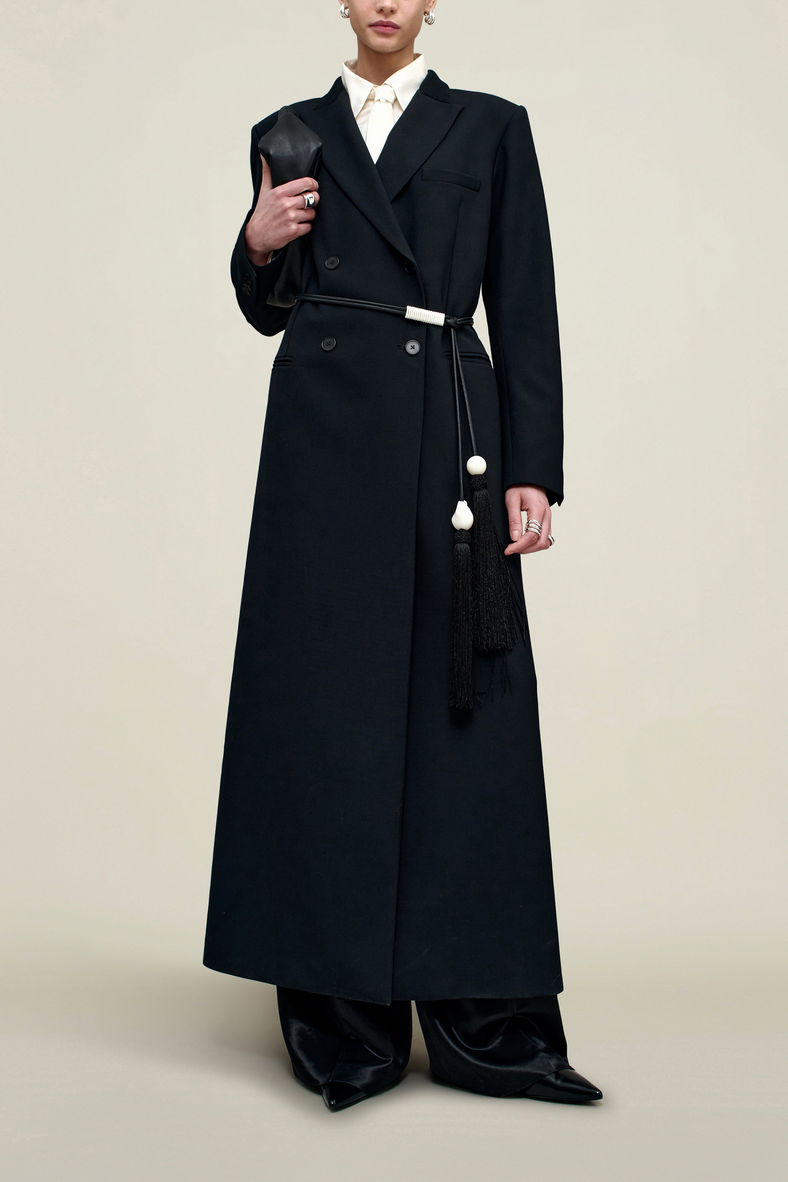 Palmer Coat in Sergeant Twill Combo