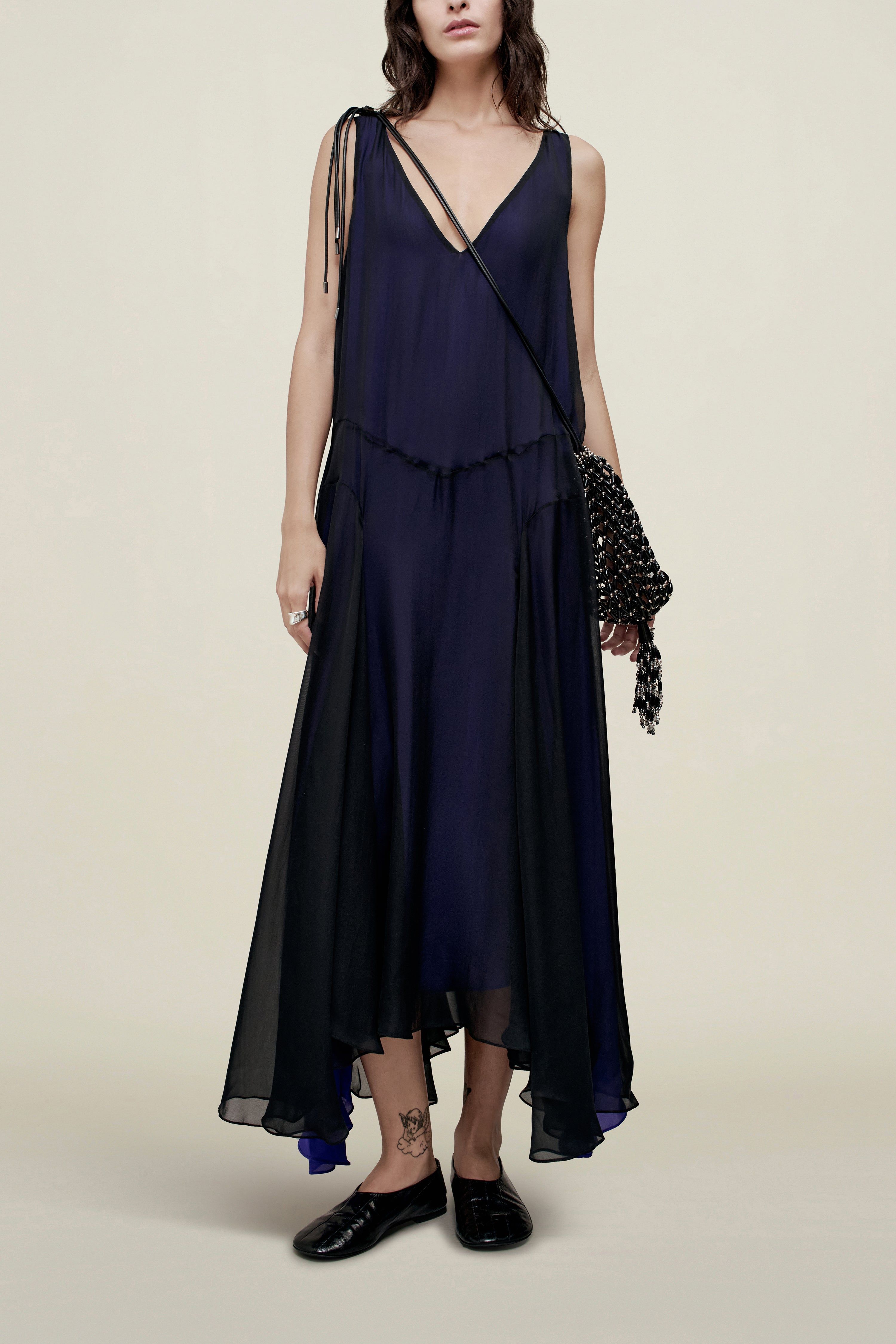 Millie Gusset Dress in Trapped Silk