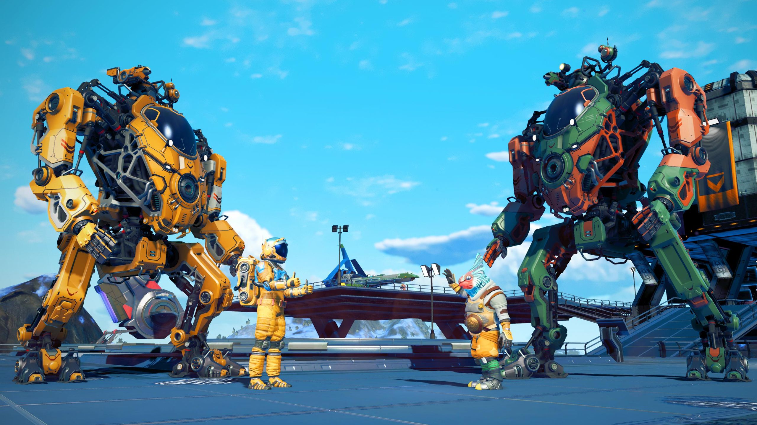 Pilot a giant stomping mech in the new No Man's Sky update | PC Gamer