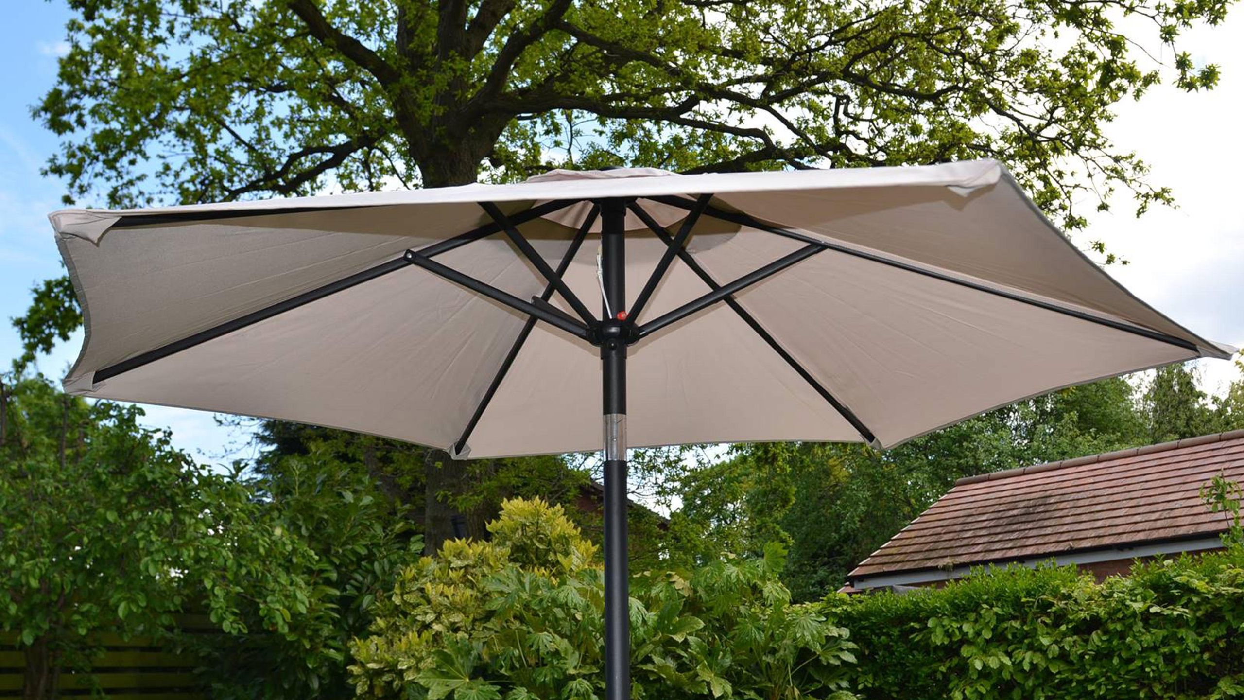 9 ft patio umbrella canopy replacement TheLAShop 9ft 8-Rib Market Ozone Bar Height Table rib frames Colour:90950 - Orange 30k