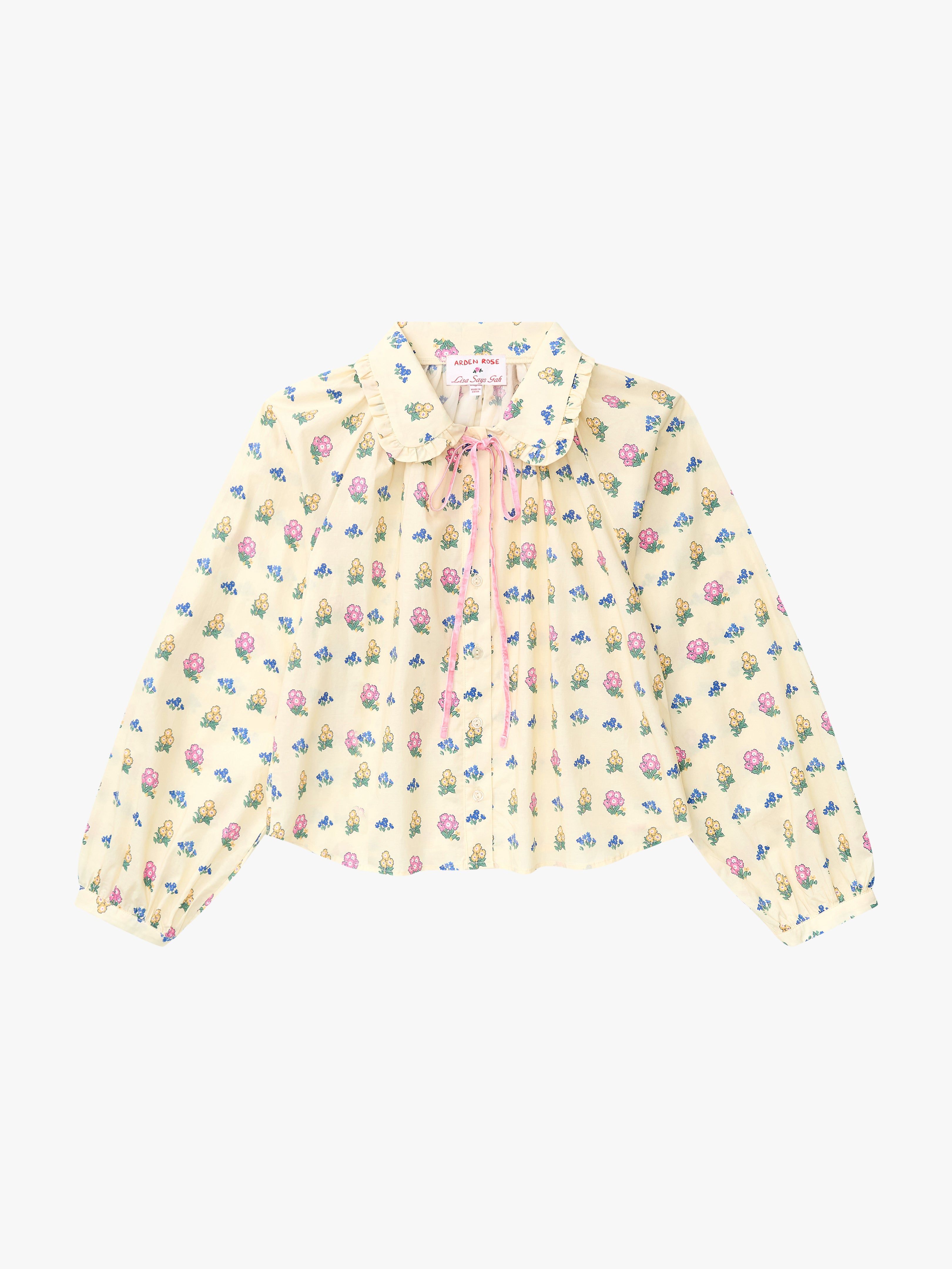 Wimbledon Top - Ivory Garden