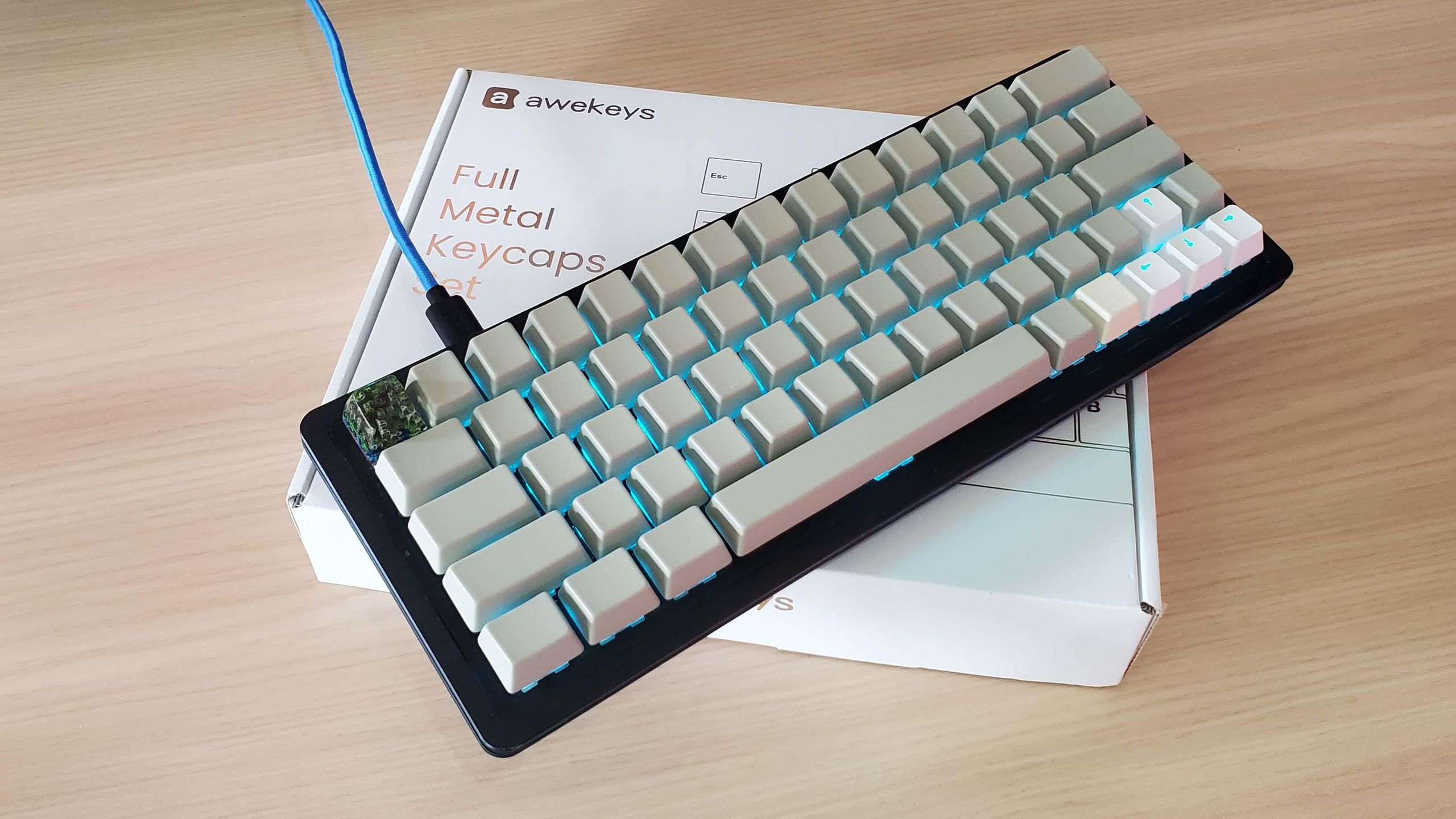 The holy THOCK of Awekeys' Full Metal Keycaps cannot make up for