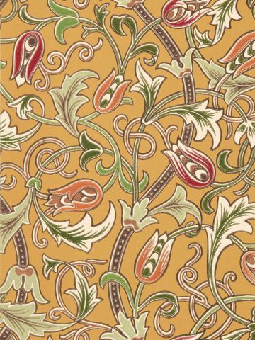 Scrolling Tulip Wallpaper