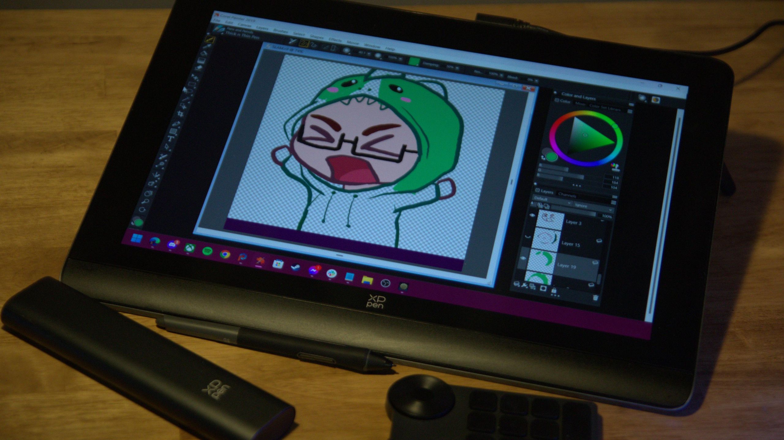 (XP-PEN)artist pro 16 (gen 2) スタンド付き 業界初16384レベルの筆圧に対応した液晶ペンタブレット【Artist