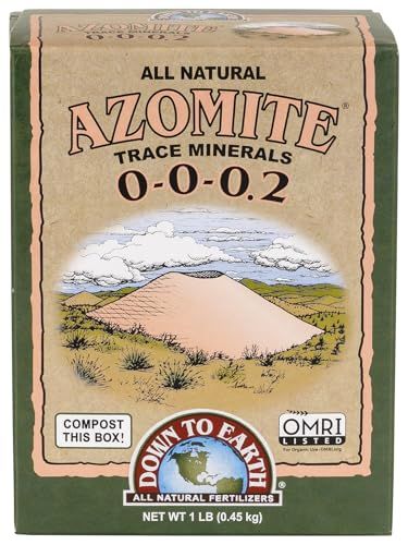 Down to Earth All Natural Fertilizers Organic Azomite Minerals Powder - 1lb