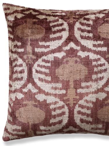 Canvello Luxury Handwoven Silk Velvet Throw Pillow