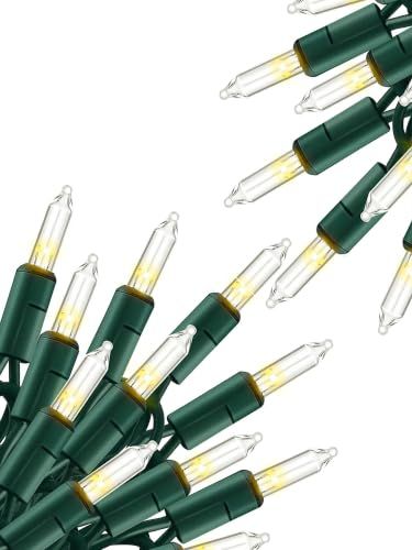 Warm White Christmas Lights, 200 Count 