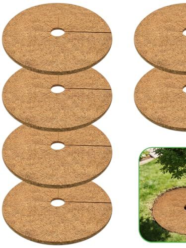24 Inch Coconut Fiber Tree Ring Mulch Mat