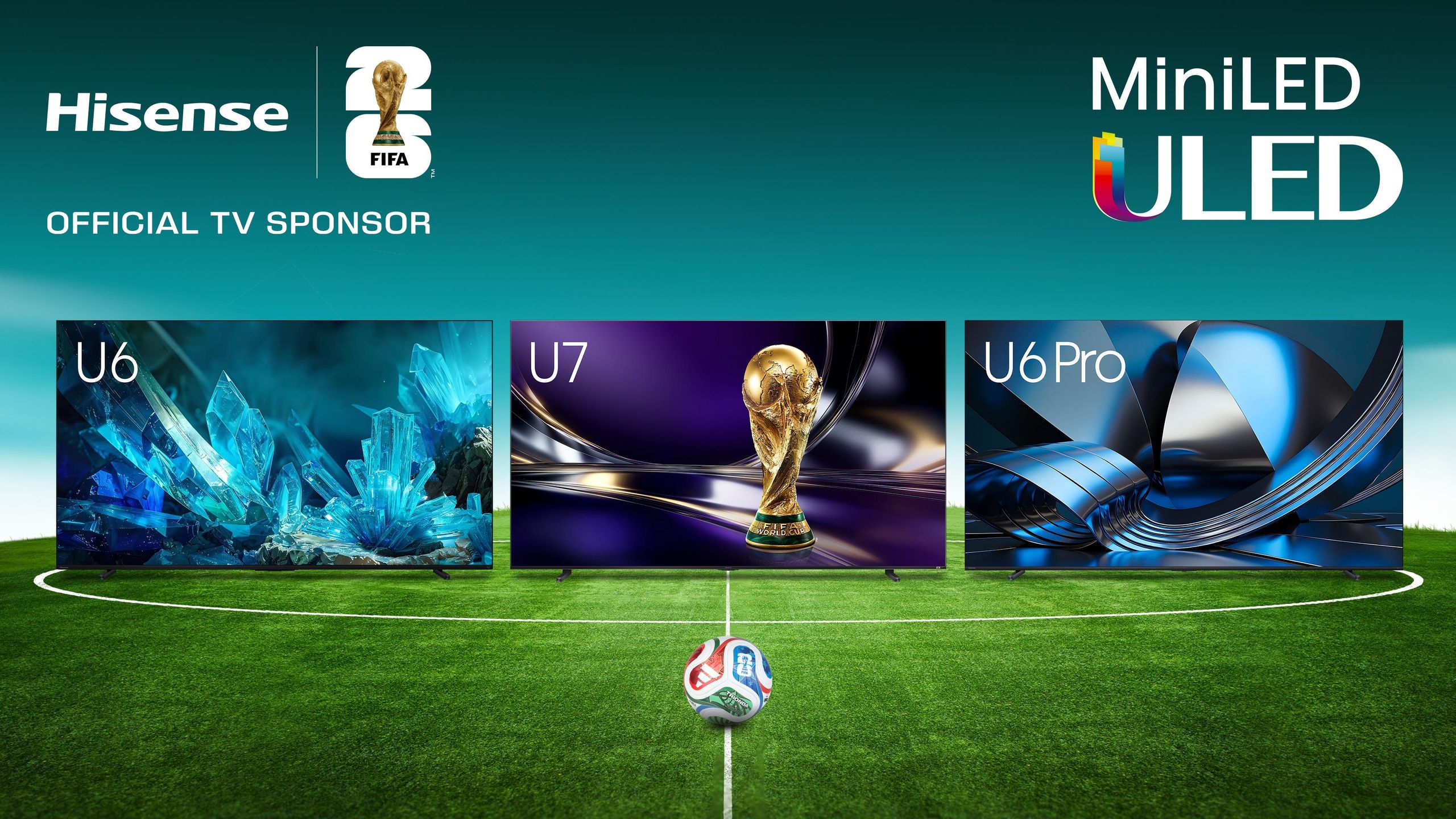 The Hisense U7SF and U7SG are sports-focused Mini-LED TVs for the