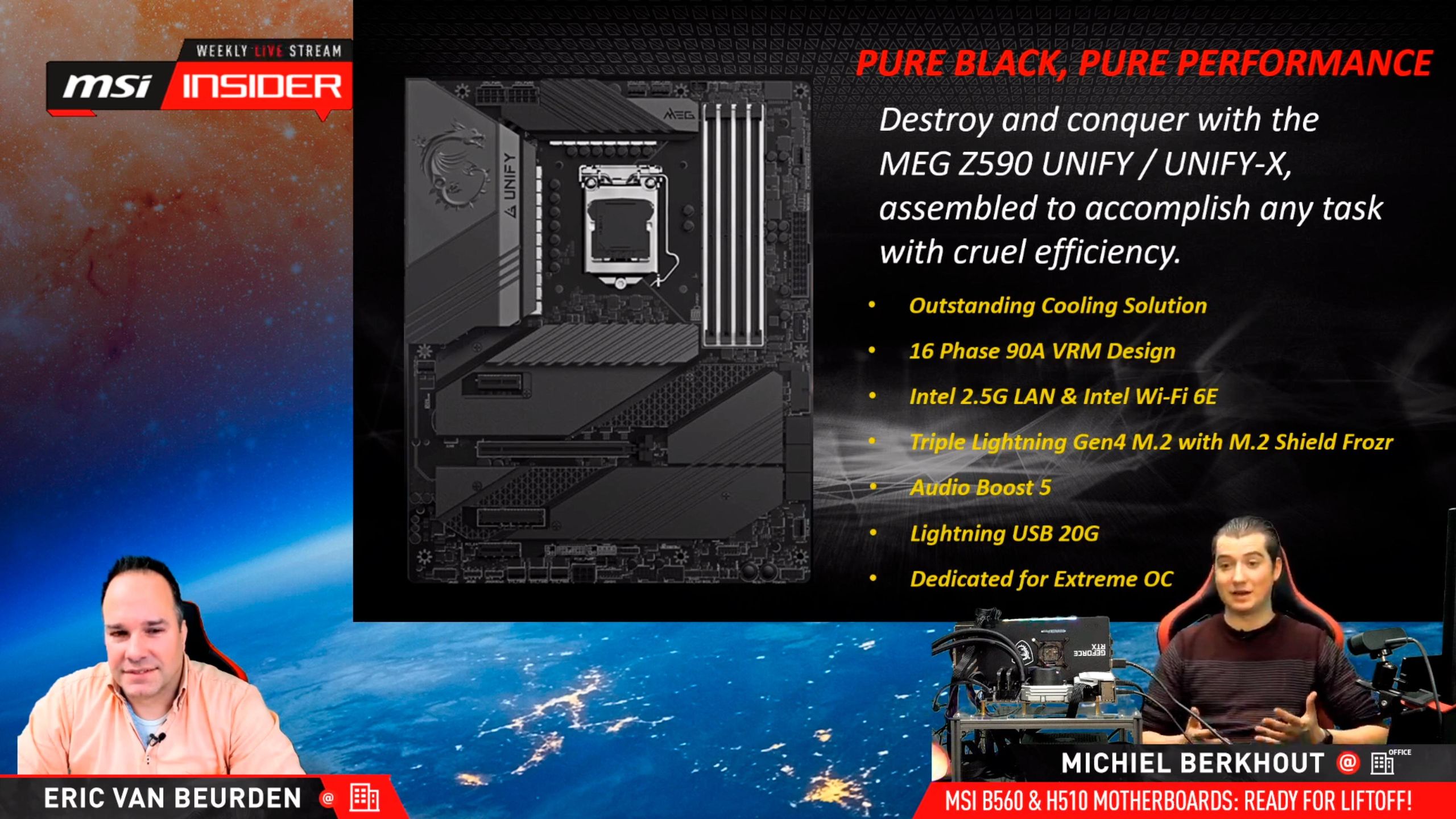 MSI Z590 UNIFY-X＋その他　MaN MSI MEG Z590 UNIFY-X Gaming Motherboard ATX - Supports Intel Core