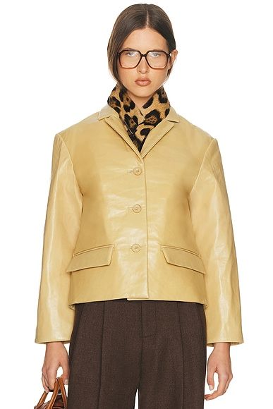 Puffy Leather Jacket