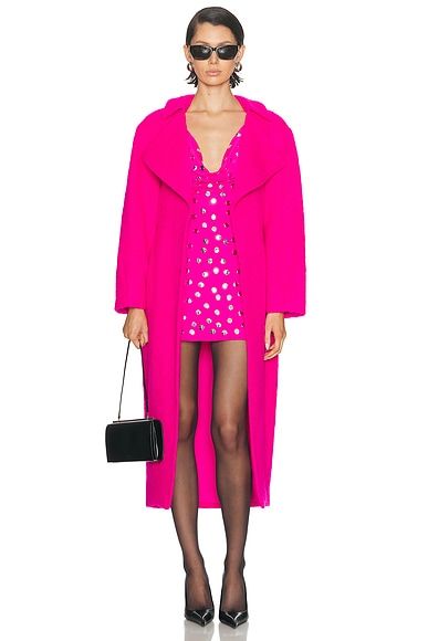 Fuzzy Coating Belted Coat