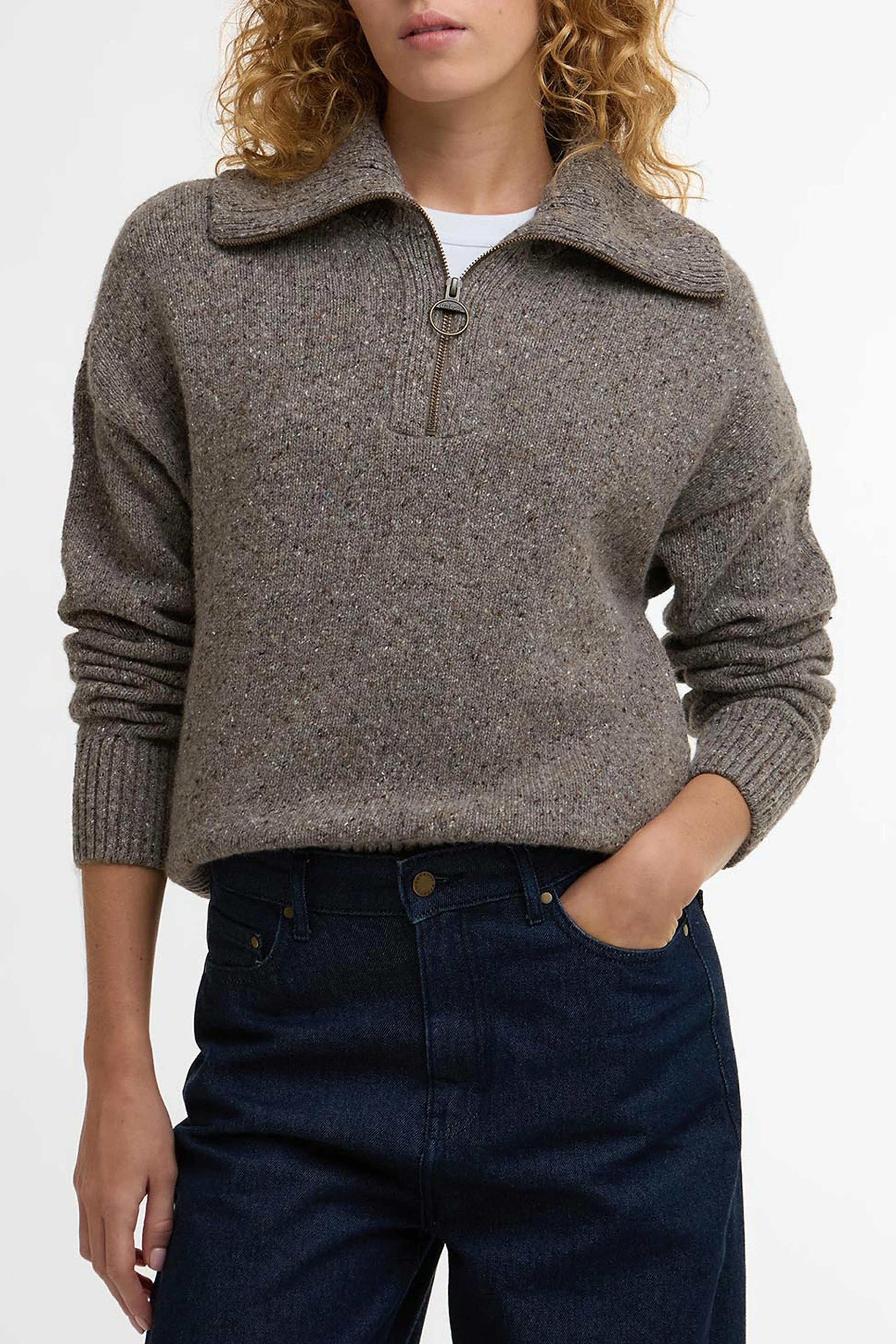 Barbour quarter-zip sweater