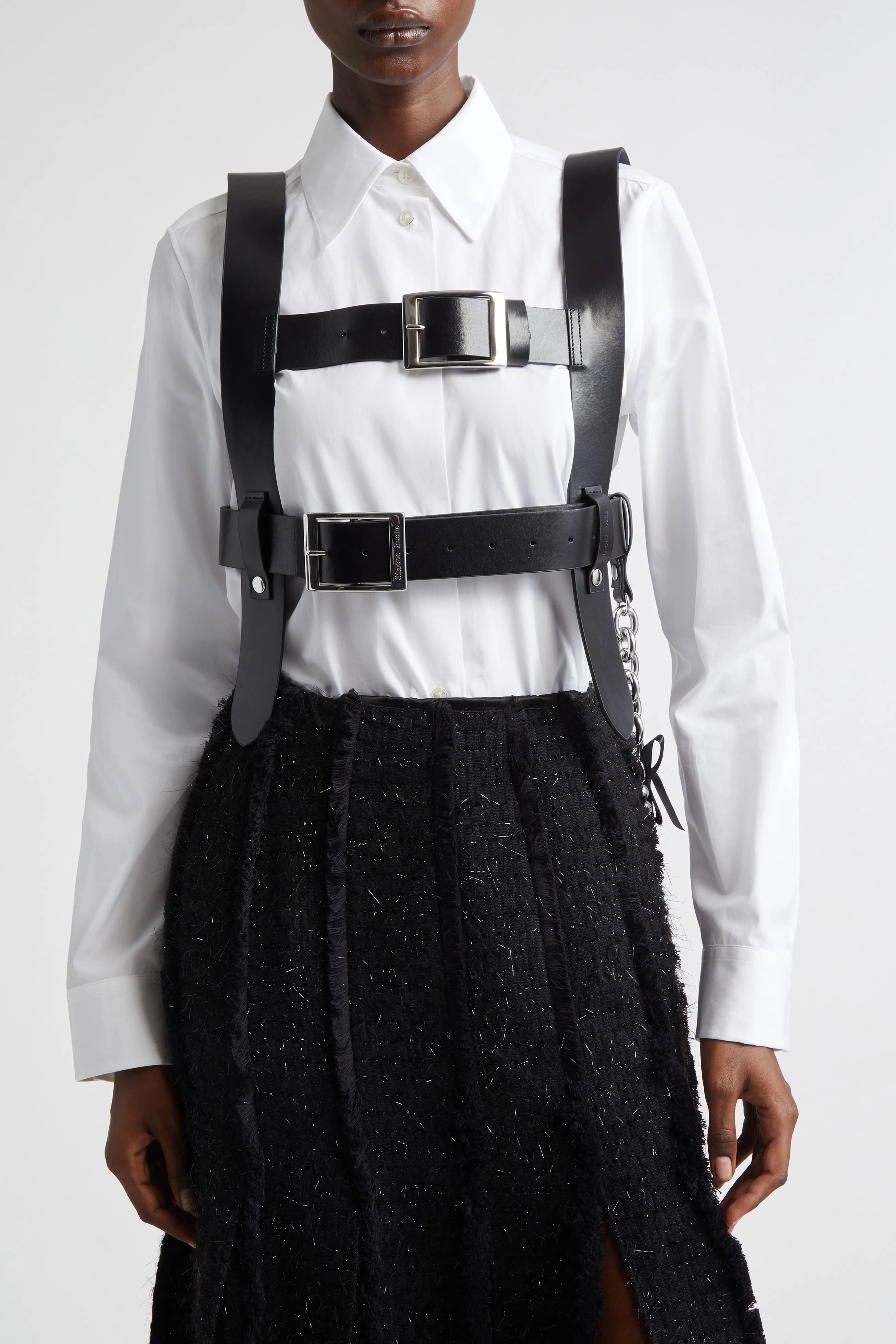 Simone Rocha Belted Leather Harness