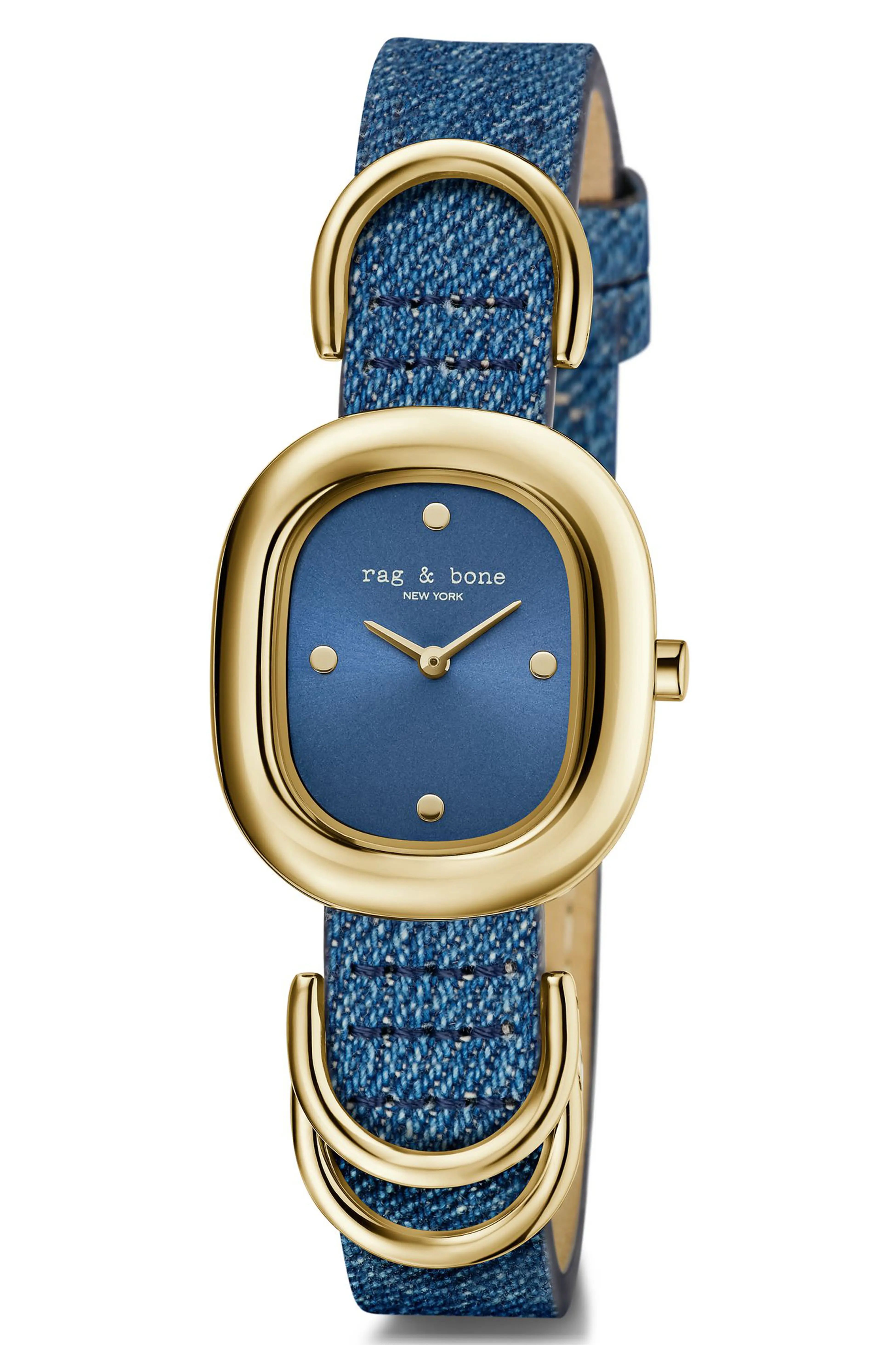 Rag &amp;amp; Bone Rory Denim Strap Watch, 25mm
