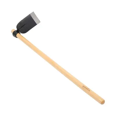 Harbour Housewares Heavy Duty Garden Digging Hoe 110cm Wood Handle Azada Style Forged Steel Head for Landscaping &amp;amp; Root Removal