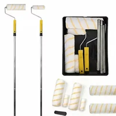 11-Piece Paint Roller Set - Extendable Handle for Wall Ceiling Painting Uk