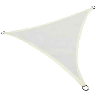 Sundaze 3.6x3.6x3.6m Sun Shade Sail Triangle Hdpe Breathable Uv Block Sunscreen Cream With Free Rope