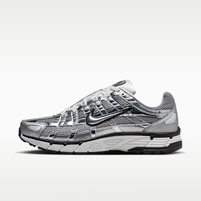 Nike P-6000 Shoes - Metallic Silver/sail/black/metallic Silver - Size 3.5