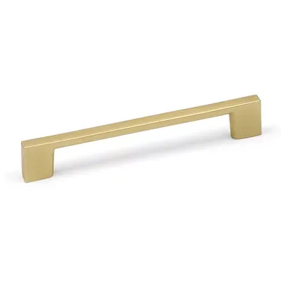 128mm Brushed Brass Cabinet Handle Gold Square Kitchen Cupboard Bar Pull Drawer Door Wardrobe