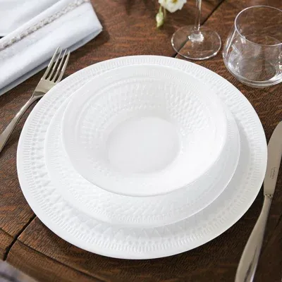 Urbnliving 23cm Diameter White Soup Bowls Set of 6 Pcs