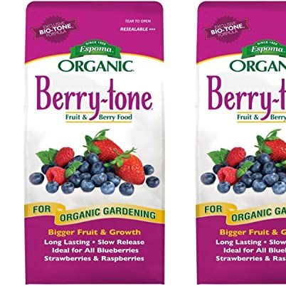 Espoma Organic Berry-Tone 4-3-4 Natural &amp;amp; Organic Fertilizer and Plant Food for All Berries. 4 Lb. Bag. Use for Planting &amp;amp; Feeding to Promote Bountiful Harvest - Pack of 2