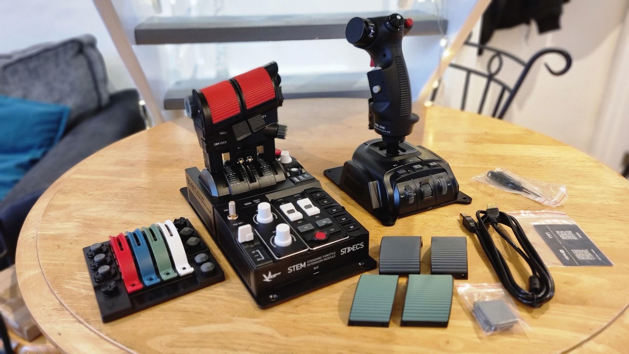 その他 VKB STECS Throttle & Gladiator Joystick VKB Gladiator NXT EVO F-14 Combat Edition + STECS Throttle System
