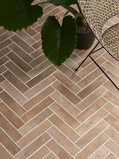diy, Ca&amp;rsquo;Pietra Amalfi Cotto Tan Matt Terracotta effect Porcelain Indoor Wall Tile