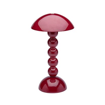 Cherry Lacquer Rechargeable Bobbin Led Lamp