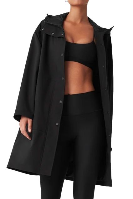 Rain or Shine Long Coat - Black