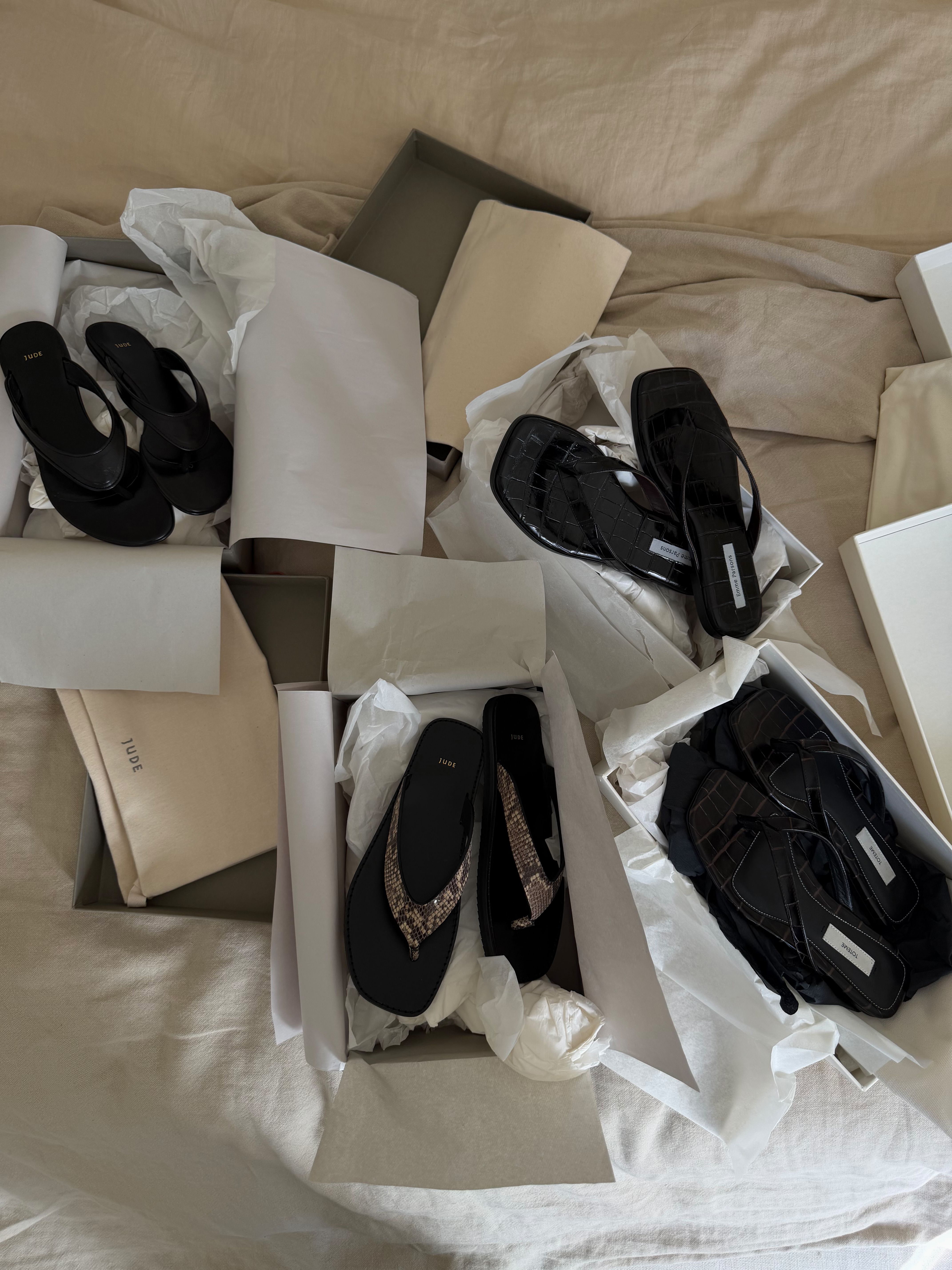 Kira Mackenzie Jackson shows off her new sandal collection