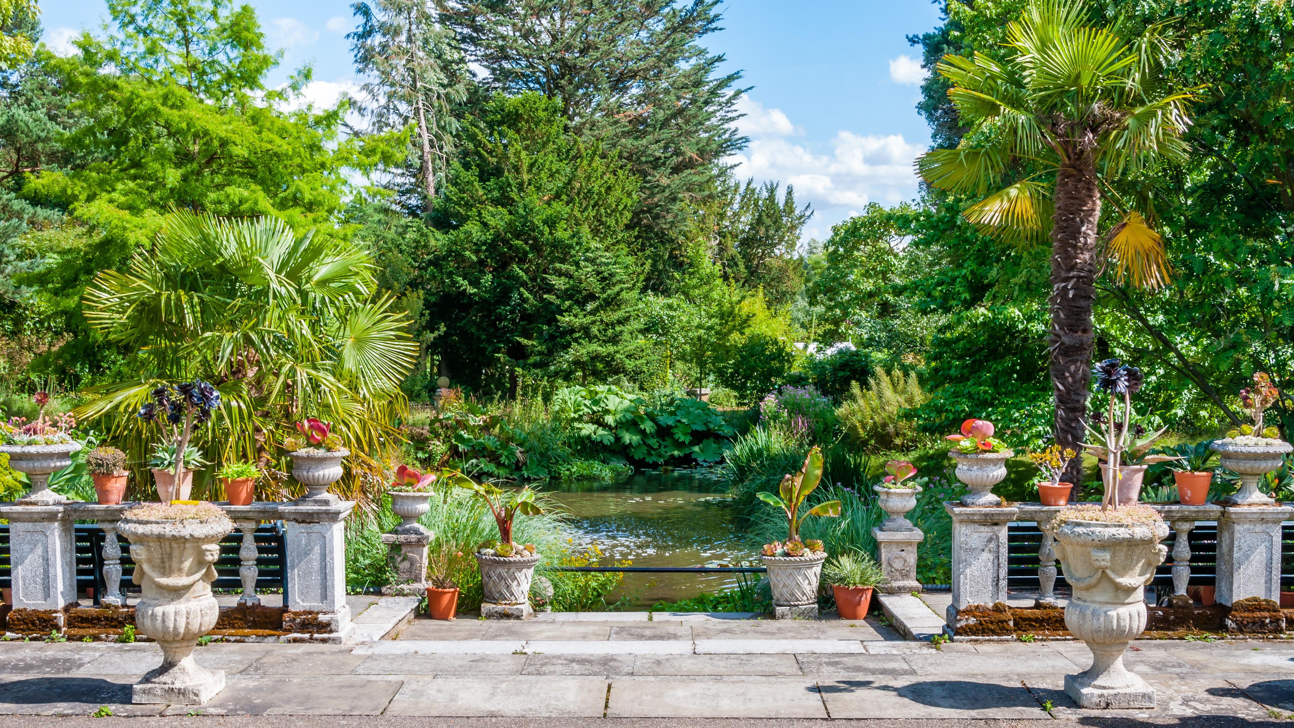 A view of the Myddelton House Gardens in Enfield, a summers day
