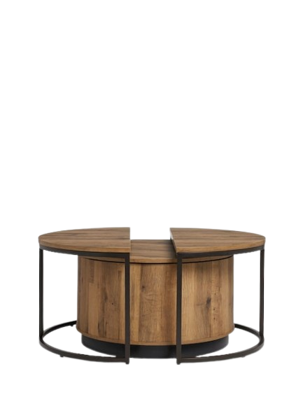 Dark Bronx Nest of 3 Coffee Table