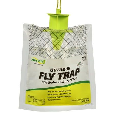 Rescue! Outdoor Disposable Hanging Fly Trap, 1 Resin Trap