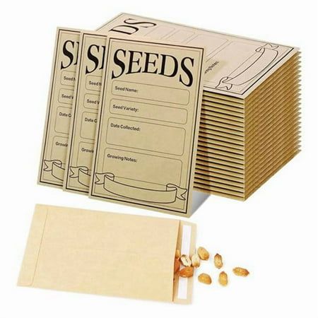 200 * Seed Packets Envelopes-Brown