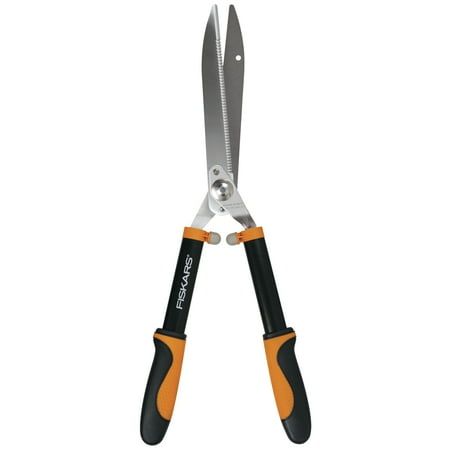 Fiskars Power-Lever Hedge Shears With Soft Grip and Precision-Ground Steel Blades