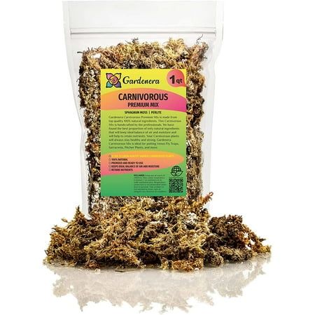 Organic Sphagnum Moss Potting Mix Soil for Carnivorous Plants,1 Qt