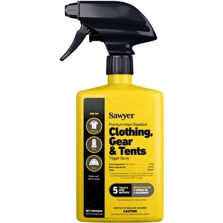 Sawyer Products Sp656 Premium Permethrin Clothing and Gear Insect Repellent Trigger Spray, 22.5-Oz