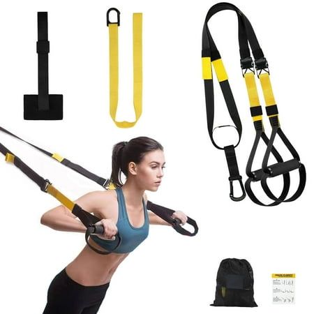 Wqqqw Suspension Trainer System, Resistance Training Kit for Cross-Training, Weight Training, Hiit &amp;amp; Cardio
