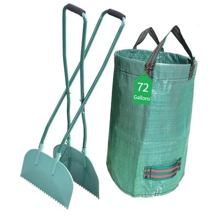 Highcool Leaf Collector Leaf Rake With Extended Handle Garden Scoop for Yard Maintenance and Lawn Care Tools