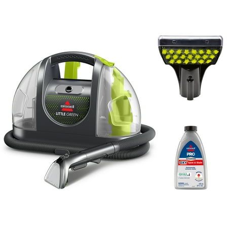 Bissell Little Green Portable Deep Cleaner, for Carpet, Upholstery, and Auto, Lightweight, Strong Suction, Large Tank Capacity, 3369, Green
