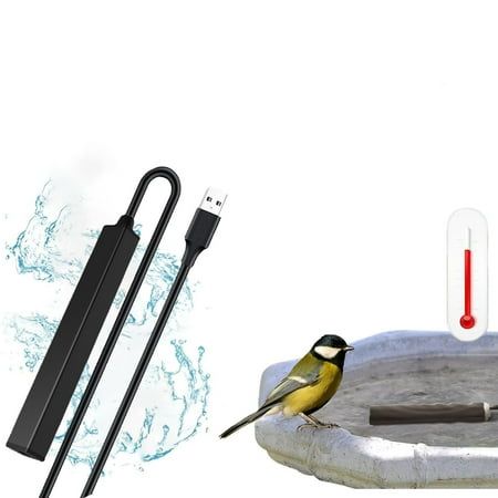 Arghm Outdoor Bird Bath Heater &amp;ndash; Constant Temperature Deicer With 48in Cord, Pond &amp;amp; Bird Bath Heater for Winter