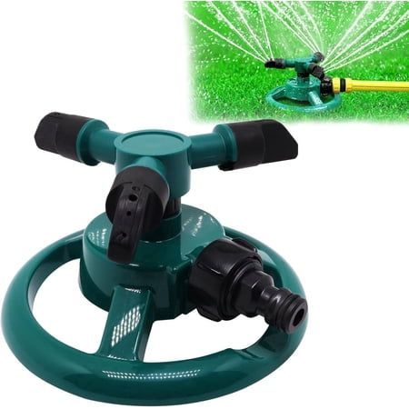 Sprinklers for Yard, Automatic 360&amp;deg; Rotating Lawn Sprinkler, Garden Water Sprinklers for Lawns, Large Area Coverage Lawn Irrigation System, Yard Sprinkler for Lawns and Gardens Plant, 1pcs