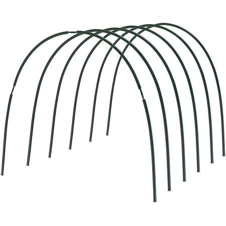 Gardzen Garden Hoops, Diy Grow Tunnel, Greenhouse Hoops for Raised Beds and Garden Netting 24pcs