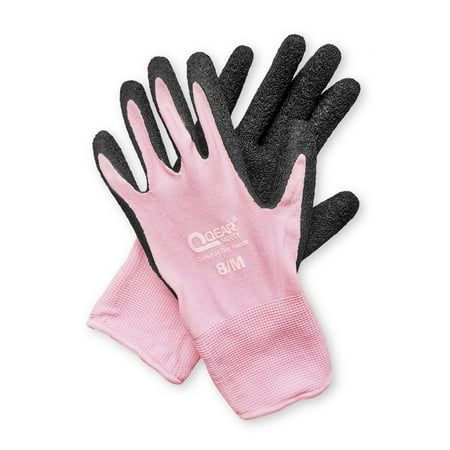 Pink Rubber Gardening Gloves 