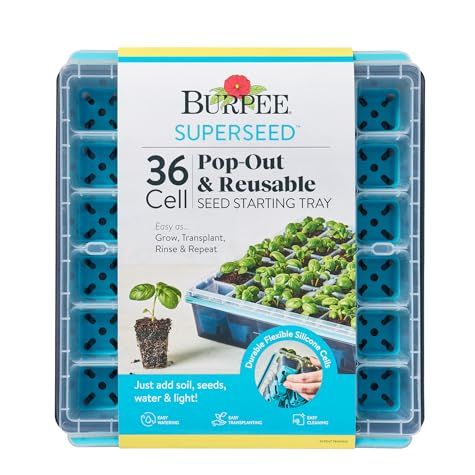 Burpee Superseed 36-Cell Reusable Seed Starting Tray for Indoor Seedlings