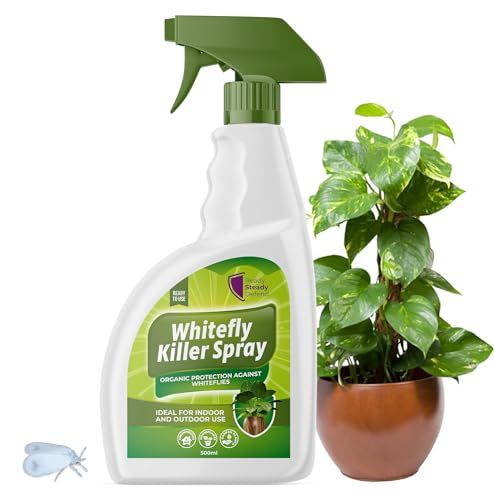Whitefly Killer Spray 500ml - Effective Plant Bug Spray &amp;amp; Insecticide Soap for Houseplants, Outdoor Plants, &amp;amp; Garden Use | Targets Whiteflies &amp;amp; Flying Insects | Fast-Action Insect Killer for Home Use