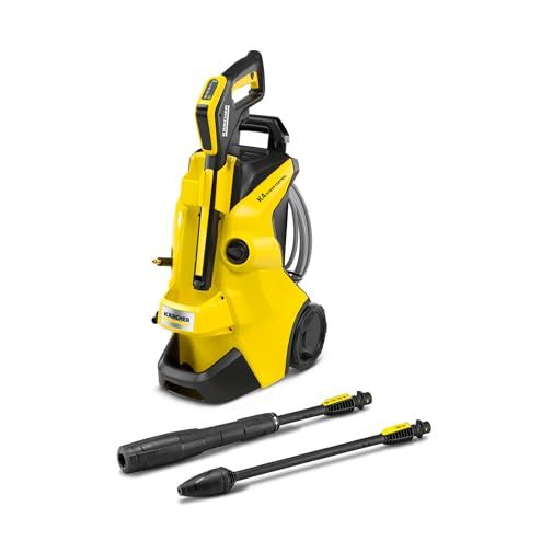 K&amp;auml;rcher K 4 Power Control Flex Pressure Washer, Max. 130 Bar,flow Rate:420 L/h,area Coverage: 30 M&amp;sup2;/h,water Filter,weight: 11.5 Kg, High-Pressure Hose,dirt Blaster,spray Lance,standard,yellow/black...